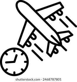 Delayed Vector Line Icon Design