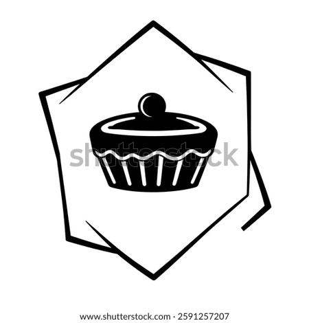 A delectable cupcake a delightful dessert sweet and delicious treat. Perfect for satisfying your cravings. Indulge in this sugary delight