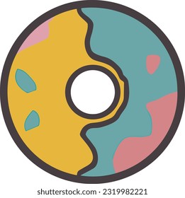 A delectable donut adorned with rich chocolate topping and sprinkles of chocolate sprinkles, tempting taste buds with its indulgent and delightful sweetness
