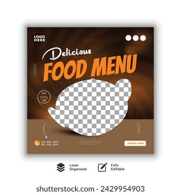 delectable flyer or poster design, restaurant, and culinary templates for social media posts about fast food. for the web, post