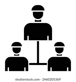 Delegate-Symboldesign für Personal und Kommerzielle Nutzung.