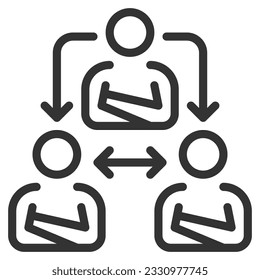 delegate icon Design Simple Set For Using In Website Graphics Report Logo Infographics, Best Quality Outline Symbol Collection Icon Vector Illustration
