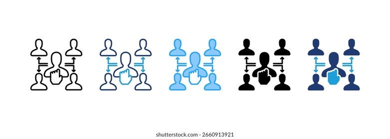 Delegate icon set multiple style collection