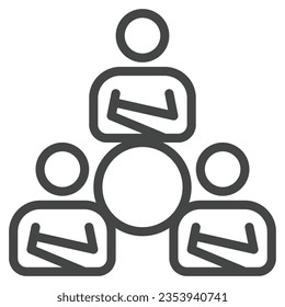 delegate icon  vector illustration design, Business line Assignment, Group Management, Employee Delegating

