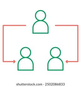 Delegate Plan or Productivity Icon