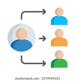 Delegation Icon Element For Design