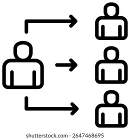 Elemento de icono de delegación para diseño