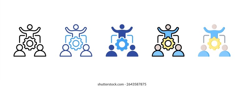 Delegation Multi Style Icon Set