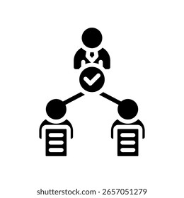 Vektorgrafik: Symbol "Delegationsaufgaben"