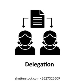Delegation Vector icon which can easily modify or edit 

