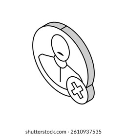 delete account isometric icon vector. delete account sign. isolated symbol illustration