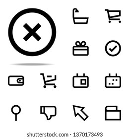 Delete alarm icon. web icons universal set for web and mobile