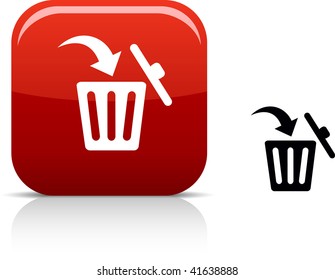   Delete beautiful icon. Vector illustration.