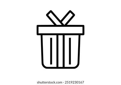 Borrar icono negro, aislado en el fondo blanco. Ilustración vectorial.