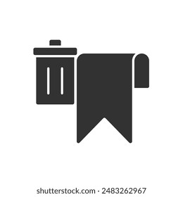 Delete Bookmark Icon Sign Symbol