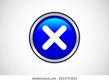 Delete button trash can, bin symbol. Delete web icon vector illustration