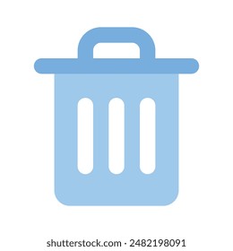 Delete button vector icon design in flat style, ready for premium use