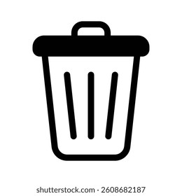 Delete button vector icon design in flat style, ready for premium use