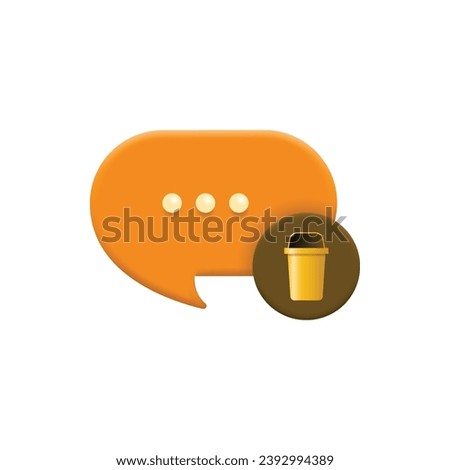 Delete chat icon, 3D bubble chat, bubble chat and trash, suitable used for social media app, business, web chat, user interface, and etc