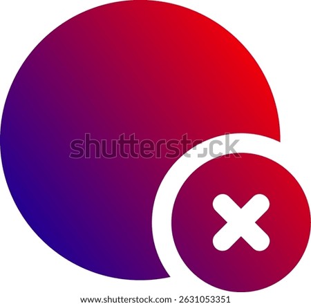 Delete circle Line vector Icon Design