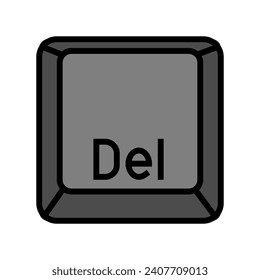 delete close color icon vector. delete close sign. isolated symbol illustration