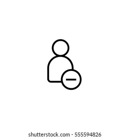 Delete a contact line icon