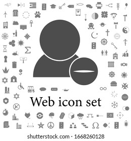 delete contact sign icon. web icons universal set for web and mobile