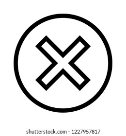 Delete, cross icon