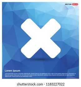 Delete cross icon - Free vector icon