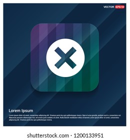 Delete cross icon - Free vector icon