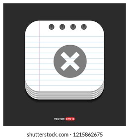 Delete cross icon - Free vector icon