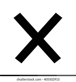 Delete cross icon Illustration design