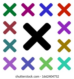 Icono de estilo de varios colores. Glifo simple, vector plano de iconos web para ui y ux, sitio web o aplicación móvil