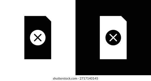 Satz von Dokumentsymbolen löschen. Vektorsymbole im ausgefüllten Stil