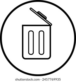 Borrar papelera de reciclaje icono eps 10 