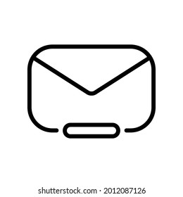 Delete email icon, Line Vector graphics