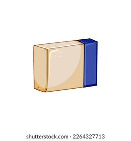 delete eraser cartoon. delete eraser sign. isolated symbol vector illustration