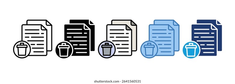 Delete File Icon Element For Design