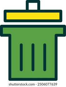 Delete Filled Two Color Vector Icon Design