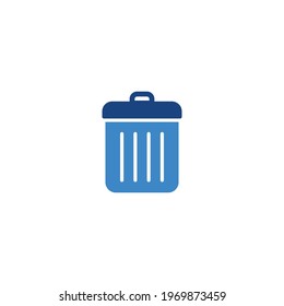 Delete flat icon vector for computer, web and mobile app 