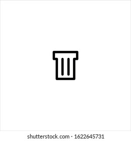 Delete flat icon- vector illustration