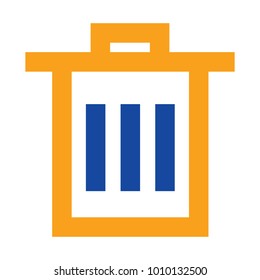 Delete Flat minimal icon vector