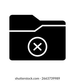 Icono de la carpeta del Borrar sobre fondo blanco