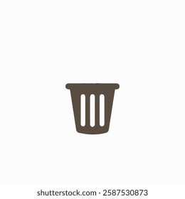 Delete, garbage, trashcan icon for app, website, infographic, etc. Simple vector illustration. EPS10