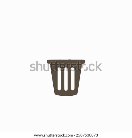 Delete, garbage, trashcan icon for app, website, infographic, etc. Simple vector illustration. EPS10