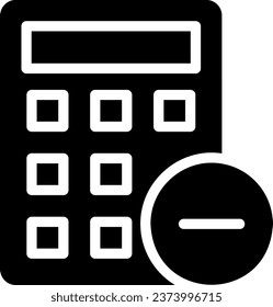 delete glyph icon illustration vector