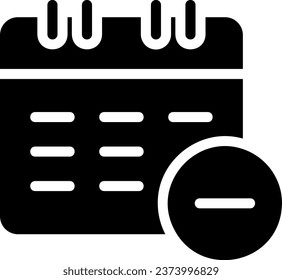 vector de ilustración de icono de glifo de eliminación