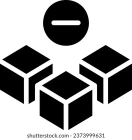 vector de ilustración de icono de glifo de eliminación
