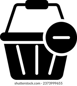 vector de ilustración de icono de glifo de eliminación