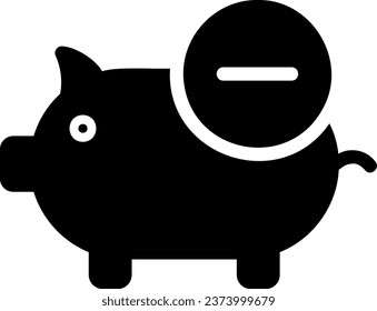 vector de ilustración de icono de glifo de eliminación